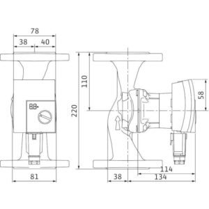 Ηλεκτρονικός Κυκλοφορητής Yonos Pico 40/1-8 Wilo (1 1/4") (DN40) - Image 2