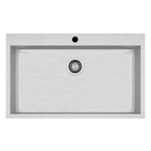 Νεροχύτης Ένθετος Χειροποίητος Μονός 81x50cm Excel Victoria 721CMS248 Inox Σατινέ