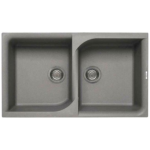 Ένθετος Γρανιτένιος Νεροχύτης Διπλός 86x50cm Ego 450 Titanium M73 Elleci - Image 2