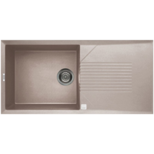 Ένθετος Γρανιτένιος Νεροχύτης 100×50cm Tekno 480 Tortora G43 Elleci - Image 2