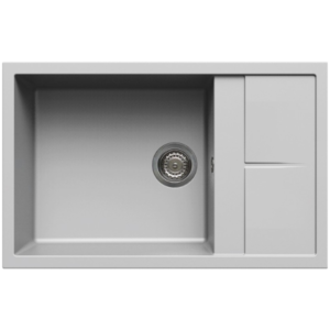 Ένθετος Γρανιτένιος Νεροχύτης 78x50cm Unico 310 Aluminium M79 Elleci - Image 2