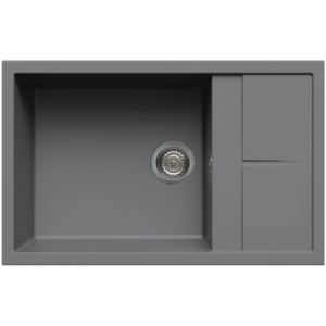 Ένθετος Γρανιτένιος Νεροχύτης 78x50cm Unico 310 Titanium M73 Elleci - Image 2