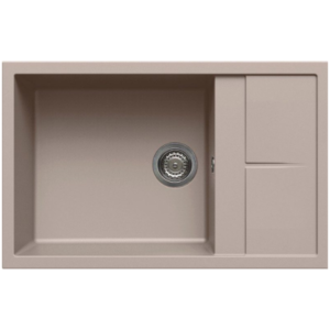 Ένθετος Γρανιτένιος Νεροχύτης 78x50cm Unico 310 Tortora G43 Elleci - Image 2
