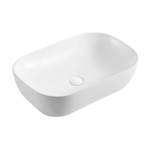 Νιπτήρας Επικαθήμενος Λευκός Ματ 60x39cm Milos LT2143-PMW Karag - Image 2