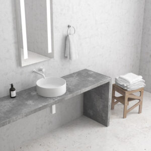 Νιπτήρας Επικαθήμενος Λευκός Ματ Ø35.5cm LT 3134-MMW Karag - Image 2