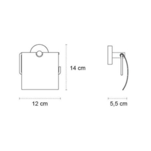 Χαρτοθήκη Uno Bianco Opaco 140366 Karag - Image 2