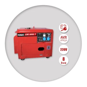 Ηλεκτροπαράγωγο Ζεύγος Πετρελαίου 220V Κλειστού Τύπου Τροχήλατό LDE 8000T Miyake - Image 2