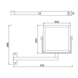 Μεγεθυντικός Καθρέπτης 20x22cm Δύο Όψεων Hotel HY-1818 Karag - Image 2