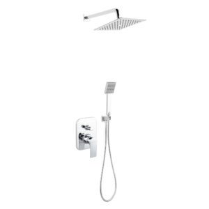 Εντοιχισμένο Σύστημα Ντουζ 2 Εξόδων Algeo Square BAQ7P-SET1-S Ferro - Image 1