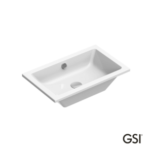 Υποκαθήμενος Νιπτήρας Λευκός 60x37cm Kube GSI - Image 2