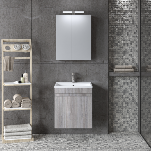 Σετ Έπιπλο Μπάνιου OMEGA GREY OAK 50 9SOM050GO0W 50x44x60cm