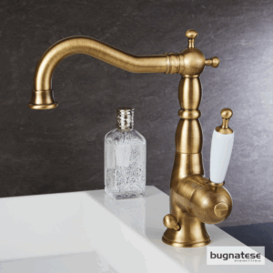Μπαταρία Νιπτήρα με Αυτόματη Βαλβίδα Oxford Bugnatese Bronze | 201-6313-220