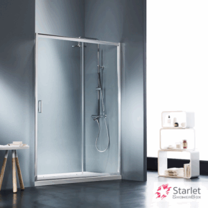 Καμπίνα Από Τοίχο σε Τοίχο Starlet Slider Clean Glass Chrome h.180cm | Σε 6 Διαστάσεις