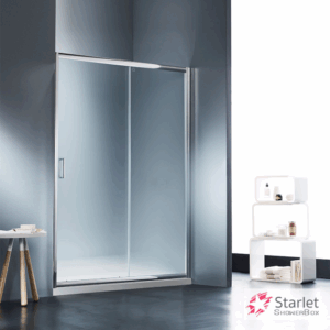 Καμπίνα Από Τοίχο σε Τοίχο Starlet Slider Fabric Chrome h.180cm | Σε 6 Διαστάσεις